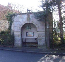 Londonthorpe bus shelter presented by earl brownlow to the village c1905
